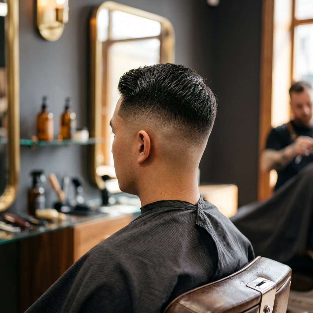Strak afgewerkte coupe met fade